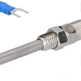 thumbnail image 3 of K Type Temp Thermocouple Temperature Sensor Thermal Probe Stainless Steel 0~600 WRNT187(Red Black Line Type 3 Meter), 3 of 5