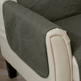 thumbnail image 5 of Great Bay Home Medallion Stitched Reversible Washable Pet Furniture Protector  (Love Seat,  Sage Green / Light Gray), 5 of 9
