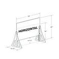 thumbnail image 6 of 18" x 24" New Counter Acrylic Shield, Plexiglass Protective Panel, Splash Guard. New Support Stands. Adjustable Heights. Acrylic .1875" Thick, 2-Pack, 6 of 11