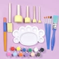 thumbnail image 4 of Incraftables Kid Paint Set. Non Toxic Finger Paint for Kids with Apron, Paint, Brushes & Accessories, 4 of 14