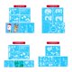 thumbnail image 2 of Juego de pegatinas navideñas para ventanapegatinas adhesivas de cristal con copos de nieve y alces de Santa (estilo A) Ndcxsfigh Para estrenar, 2 of 7