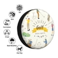 thumbnail image 4 of Goofa Golf Icons And Golfer Pattern Universal Tire Cover for Jeep, SUV, Truck, and Trailer – Waterproof, UV-Resistant,Easy to Install, Fits 14"-17" Tires-16 inch, 4 of 6