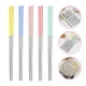 thumbnail image 2 of WORGEOUS 5 pares de palillos de acero inoxidable Palillos para el hogar Chopsticks de cantería de cantería de cocina., 2 of 9