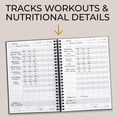 thumbnail image 3 of Agenda de ejercicios y libro de registro ZICOTO Ultimate de Fitness Journal, 3 of 8