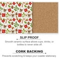 thumbnail image 2 of GZHJMY Printed Square Watercolor Christmas Theme Ceramic Coasters with Cork-Backed for Coffee Drink Cup Mat Absorbent Stone Coaster Set of 6, 2 of 4