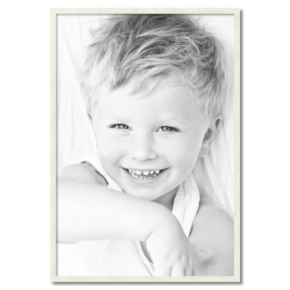 ArtToFrames 30x44 inch White Picture Frame, White 30" x 44" Wood Poster Frame (WOM-5140) 1234
