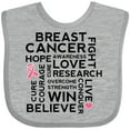 thumbnail image 3 of Inktastic Breast Cancer Awareness Month Saying Boys or Girls Baby Bib, 3 of 4
