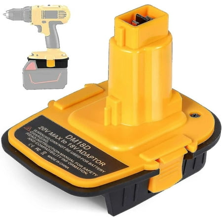 

New Dm18d Dca1820 Battery Adapter With Usb For Dewalt 20v/18v For Milwaukee M18 18v Lithium Battery Dcb204 Dcb205 Converter For Dewalt 18v/2