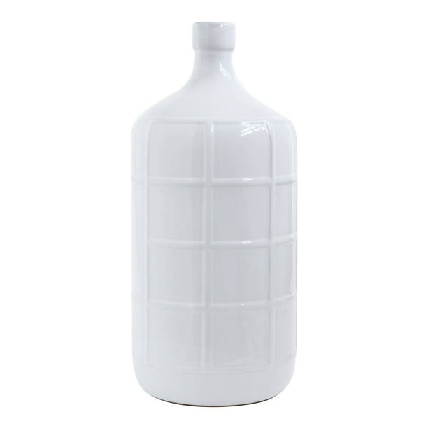 Download 3R Studios Bottle Bud Vase with Square Decoration - Walmart.com - Walmart.com