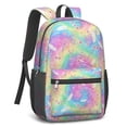 thumbnail image 2 of Pioneer Flower Floral Print Pattern 17" School Backpacks for Teens,Waterproof Oxford Fabric,S-Shape Padded Straps for School,Travel,Hiking,Camping, 2 of 5