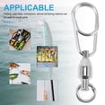 thumbnail image 5 of Milisten 30Pcs Fishing Round Swivels Stainless Fishing Swivel Replacement Swivels Fishing Accessory, 5 of 5
