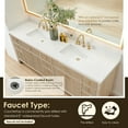 thumbnail image 6 of Cerrito 84" Wood Vanity in Nature Oak Engineered Stone Top no Mirror, 6 of 15