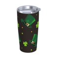 thumbnail image 2 of Kll St. Patrick'S Day8 Stainless Steel Vacuum Insulated Coffee Cup 20 Oz Insulated Travel Mug Water Cup With Leak-Proof Straw Lid & Flip Lid,1 Metal Straws,1 Cleaning Brush, 2 of 8