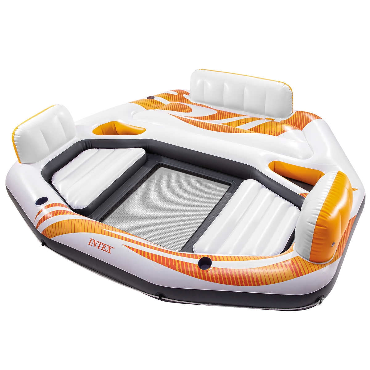 Intex Vista Inflatable Lake Island Raft Float 94" W x 81" L x 20" H