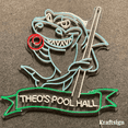 thumbnail image 4 of Craftnamesign Shark Play Billiard Neon Sign, Custom Pool Club Name Sign, 4 of 4