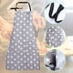 thumbnail image 3 of Delantal de Estrellas Grises con Bolsillo, Delantal de Cocina de Algodón de Poliéster Ajustable para Mujeres y Hombres, Delantal de Cocina Delantal de Mujer y Hombre Delantal de Barbacoa Delantal con, 3 of 5