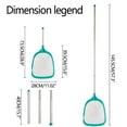 thumbnail image 3 of Clearance, aoksee Pool Skimmer Pool Skimmer Net With 5 Pole Sections 57'' Skimmer Net With Fine Mesh Net For Cleaning Leaf Of Swimming Pools Spas Hot Tubs And Fountains, 3 of 5