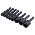 thumbnail image 2 of S SERENABLE Driver Thread Tap Adapter Alloy Steel Machine Tap Holder Thread Taps Adapter 8Pcs, 2 of 9