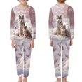 thumbnail image 3 of DISNIMO Snow Wolf Pajamas for Kids Boys Size 4 Girls Pajamas 2 Piece Set Kids Pjs Boys Long Sleeve Lounge Wear Set for Kids Sleepwear Set Girls Pj with Pants with Pockets, 3 of 7