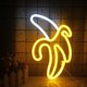 thumbnail image 1 of Letreros de neón de plátano Luces de neón de plátano amarillas y blancas Letrero de luz LED de frutas, luz nocturna, letreros de neón, 6 unidades, herramienta de fontanería para el, 1 of 4