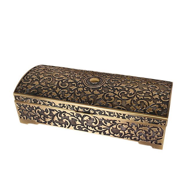 Caja de almacenamiento de pulseras con espejo, caja de recuerdos opcional para regalo de aniversario para el hogar Pequeño