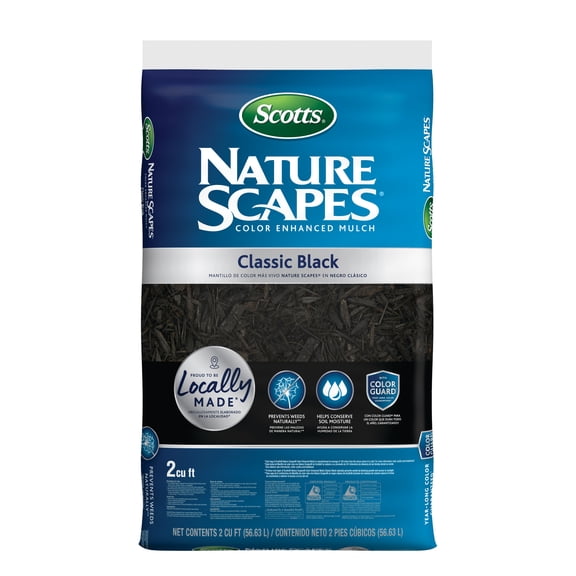 Scotts Nature Scapes Color Enhanced Mulch Classic Black 2 cu. ft.