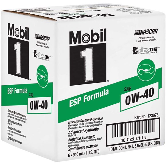 Mobil1 123875 ESP Formula Huile de Moteur 0W-40 (6 Pintes)