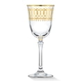 thumbnail image 2 of HOMEHUT Gold Embellished White Wine Goblet with Gold Rings, Set of 4, 2 of 2