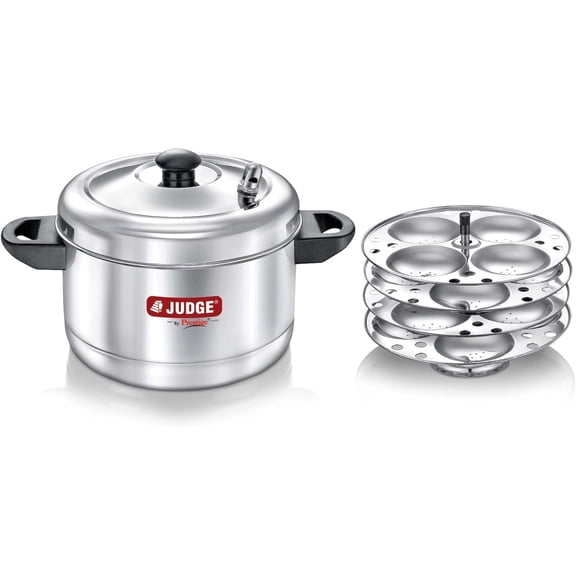 Judge by Prestige Stainless Steel Idli Cooker with 4 Plates