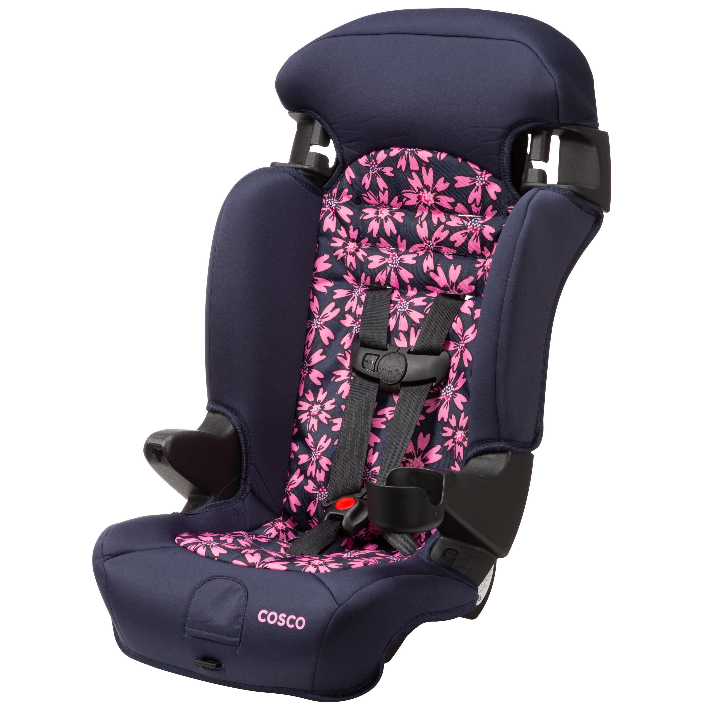 Baby Convertible Car Seat 2in1 Kid Toddler Chair Highback Booster Pink Amaryllis 