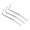 Silver, variant on 3Pcs Direct Insertion Guitar Tremolo Arm 6mm Diameter Metal Vibrato Arm Electric Guitar Parts Easy to Install