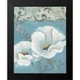thumbnail image 2 of Tava Studios 12x14 Black Modern Framed Museum Art Print Titled - Poppies on Blue I, 2 of 5