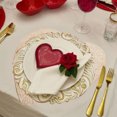 thumbnail image 5 of Valentine's Day Placemats, Hollow Heart Shaped Placemats, Valentine's Day Decor, Suitable for Holiday Kitchen Tables, 5 of 5