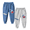 WM27P5083, variant on HILEELANG little Boy Pants Jogger Sweatpants 2-Pack Set Pull on Grey Black Cotton Pants 6Y