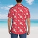 thumbnail image 4 of Fotbe Hello Summer Flamingo Camisa Hawaiana para Hombre Unisex – Camisa Casual de Verano con Botones de Manga Corta de Algodón y Lino,X-Large, 4 of 7
