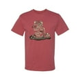 thumbnail image 2 of Wild Bobby, Raised On Sweet Tea & Country Music, Pop Culture, Men Graphic Tee, Vintage Heather Red, Large, 2 of 4