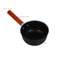 thumbnail image 2 of GOOHOCHY Milk Cookware Japanese Design Saucepan With Handle Black Iron Wood For Home Cooking 1Pack, 2 of 8