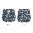 thumbnail image 5 of Lsque Daisy Floral B Printed Women's Running Shorts with Liner Pockets,Elastic Quick Dry Workout Athletic Gym Yoga Shorts,Womens High Waist Shorts-Medium, 5 of 9