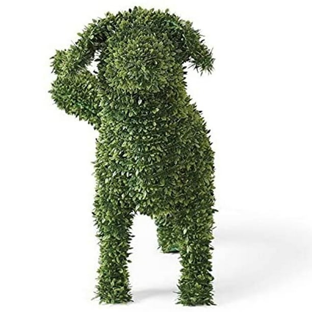 Dog Statues,Peeing Dog Statue Decorative,Flocking Dog Solar Garden