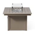 thumbnail image 6 of WestinTrends Helios 46" Modern Outdoor 55,000 BTU Patio Gas Propane Rectangle Deck Fire Pit Table (Rocks Not Included), Weathered Wood, 6 of 14
