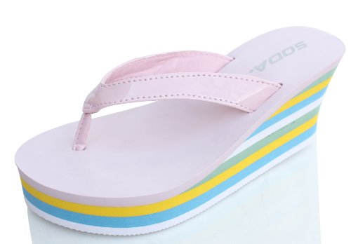 soda wedge flip flops
