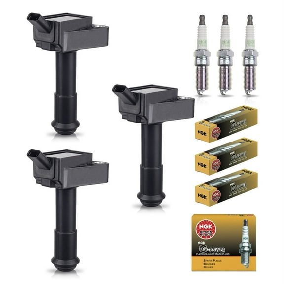 Set of 3 ISA Ignition Coil & 3 Iridium Spark Plug for 2021-2024 Ford Bronco Sport 2020-2022 Ford Escape l3 1.5L Replacement For UF880,NGK94372