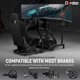 thumbnail image 3 of Simulador de carreras Cockpit Dardoo con soporte triple para monitor, 3 of 7