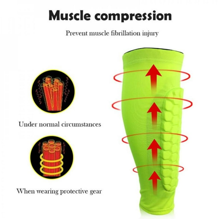 1PCS Football Shin Guards Protective Soccer Pads Holders Leg Sleeves  Basketball Training Sports Protector Gear Adult Teenager