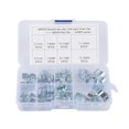 thumbnail image 1 of 40Pc 5 Specifications Double Ears Hose Clips Water Fuel Air Tube Clamps Zinc Plated Assortment Clamps, 1 of 4