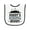 White and Black, variant on Inktastic Daddys Hiking Buddy Childs Hiker Baby Terry Cloth Bib