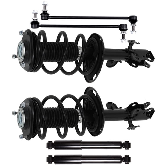 CCIYU 6 PCS Set of Suspension Strut and Coil Spring Assembly for Toyota for RAV4 2013-2018 1333524L 1333524R 349024 K750043