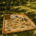 thumbnail image 7 of Vintage Fantasy Map Design, Peaceful Mountain Lake Scene, Warm Flannel Blanket for Cabin and Lodge with Detailed Artwork, Outdoor Lovers Camping Gift, Fantasy Home Decor, 7 of 7