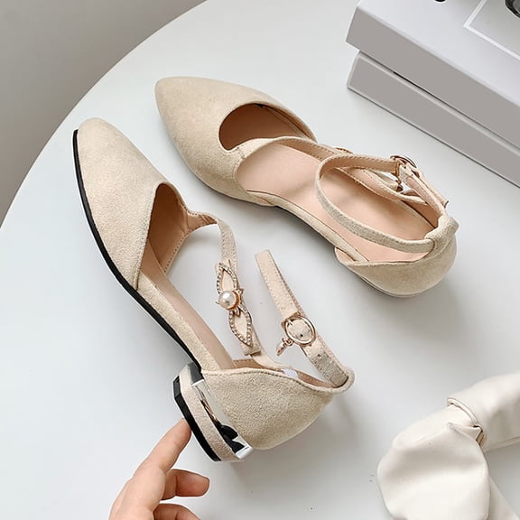 Vedolay Dressy Casual Shoes Loafers for Women Slip On Comfortable Square-Toe Casual Fashion Flats Shoes,Black 7.5