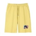thumbnail image 5 of Unisex Yellow 4th of July Outfit for Kids, American Flag T-Shirt and Shorts Set, Kids Boys Girls Patriotic Clothing,Size 4 T, 5 of 9